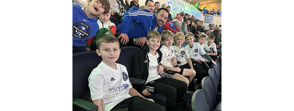 Firetree United at a KC Comets game